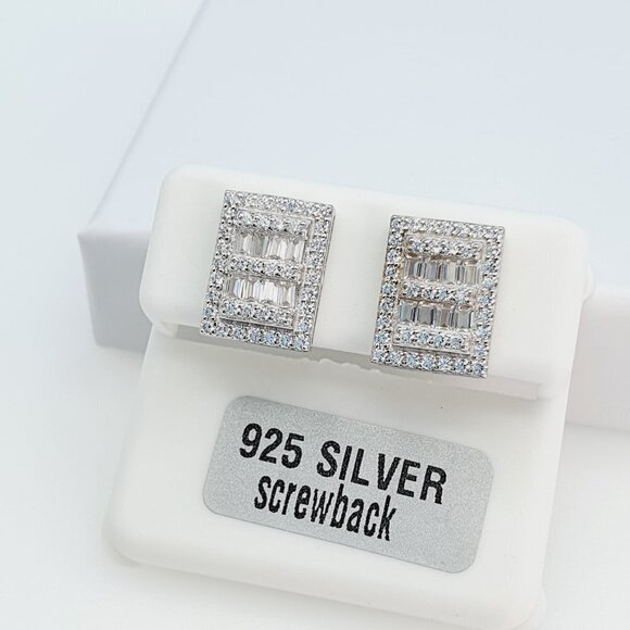 "925 Sterling Silver Cubic Zirconia Earrings, U19254807 - Picture 9 of 11